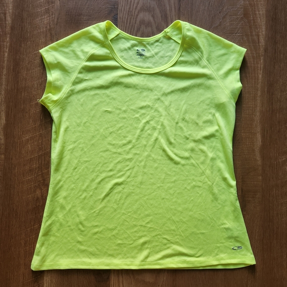 Women's C9 Champion Neon Yellow Athletic Top - Picture 1 of 4